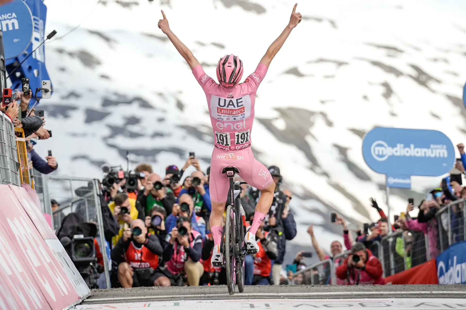#GIRO24: POGACAR VINCE ANCHE A LIVIGNO